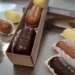Praline in the form of a pill Praline in the form of a pill